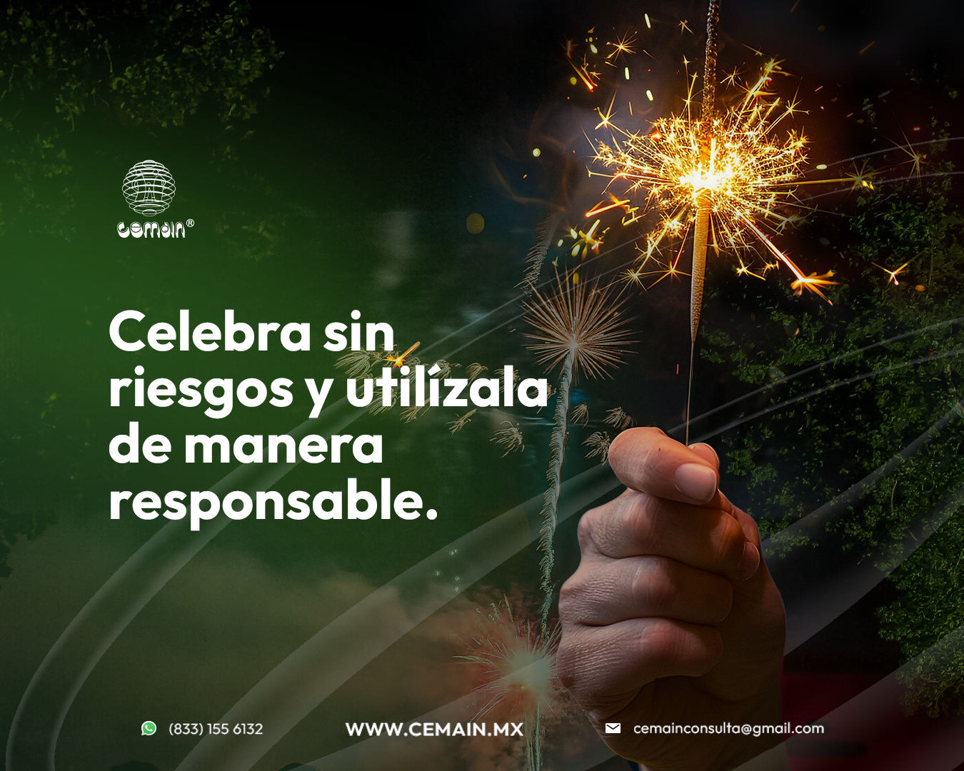 Celebra sin riesgos